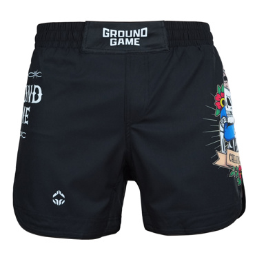 GROUNDGAME OLD SCHOOL light FIGHTSHORTS - BLACK